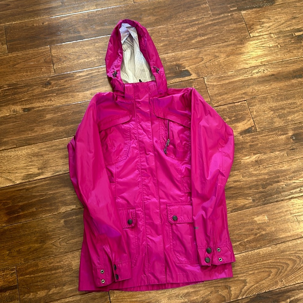 Eddie Bauer pink rain jacket